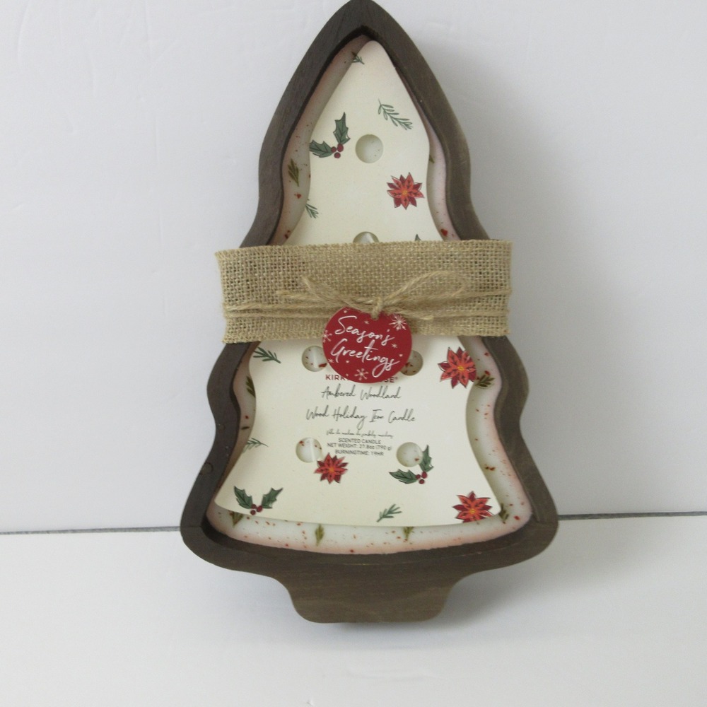 Kirkton House Ambered Woodland Wood Holiday Icon‎ Candle Scented 27.8oz